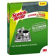 SCOTCHBRITE SCRUB SPONGES Scourers Twin Pack of 2