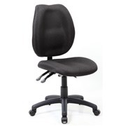 SABINA TYPIST CHAIR MEDIUM BACK BLACK FABRIC