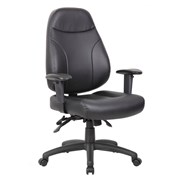 PRESTON CHAIR EXECUTIVE BLACK PU