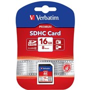 VERBATIM SDHC MEMORY CARDS 16GB Class 10