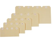 ESSELTE BUFF SHIPPING TAGS No 5 60x120MM 521093