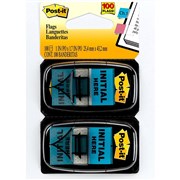 POSTIT PRINTED FLAGS TWIN PACKS 680IH2 INITIAL HERE PK2