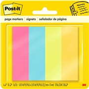 POSTIT PAGE MARKERS 6714AU 22X73MM ULTRA 50 SHEETS  PAD PK 4