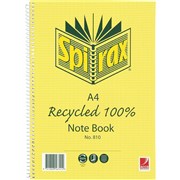 SPIRAX 810 A4 RECYCLED NOTEBOOK 120 PAGE