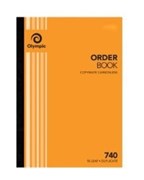A4 OLYMPIC CARBONLESS ORDER BOOK 740 DUPLICATE 210X297MM 140864 142795