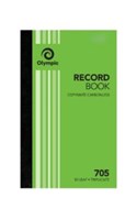 OLYMPIC CARBONLESS RECORD BOOK 705 TRIPLICATE 200X125MM