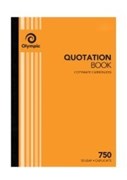 A4 OLYMPIC CARBONLESS QUOTATION BOOK 750 DUPLICATE QUOTE 210X297MM