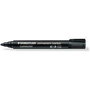 STAEDTLER 352 DRYSAFE PERMANENT MARKERS BLACK LUMO BULLET 2MM