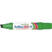 ARTLINE 100 PERMANENT MARKERS 12MM TIP GREEN