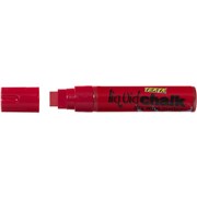 TEXTA JUMBO LIQUID CHALK DRY WIPE CHISEL 15MM NIB RED