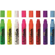 TEXTA JUMBO LIQUID CHALK CHISEL 15MM NIB YELLOW MARKER DRY WIPE