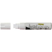 TEXTA LIQUID CHALK MARKER JUMBO CHISEL 15MM NIB WHITE WET WIPE