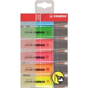 706 STABILO BOSS HIGHLIGHTER WALLET OF 6 ASSORTED COLOURS WLT6