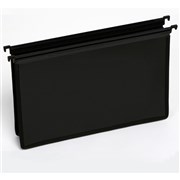 MARBIG PP SUSPENSION FILE WITH EXPANDING GUSSET FOOLSCAP BLACK HEAVY DUTY PK5 1193