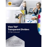 A4 DIVIDERS VIEW TAB 10 TAB PP COLOURS 37830 37830B