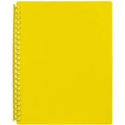 A4 MARBIG REFILLABLE DISPLAY BOOKS YELLOW 20 POCKET