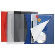 A4 MARBIG PREMIER INSERT PP FLAT FILES CLEAR FRONT BLACK