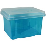 ITALPLAST STORAGE BOX 32 LITRE TINT BLUE