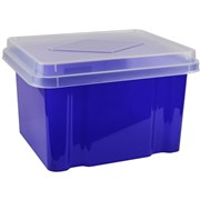 ITALPLAST STORAGE BOX 32 LITRE TINT PURPLE