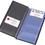 MARBIG BUSINESS CARD BOOK NON INDEXED BLACK 96 CARD CAP