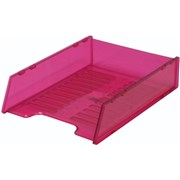 ITALPLAST MULTIFIT DOCUMENT TRAY TRANSLUCENT PINK I60TPINK