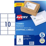 AVERY COMPULASER  L7173 10 UP 99X57 WHITE PACK 100 959031