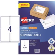 AVERY INTERNET SHIPPING LABELS L7169 4LPSHT 991x139MM PACK OF 40 LASER LABELS