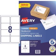 AVERY INTERNET SHIPPING LABELS L7165 8LPSht 991x677mm Pack of 80 Laser Labels