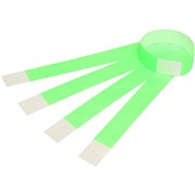 REXEL WRIST BANDS With Serial Number Fluoro Green pk100