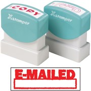XSTAMPER 1650 EMAILED  DATE SPACE RED