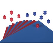 QUARTET EXTRA STRONG MAGNETS Squares Pink  Blue Pk10 PK 10