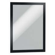 DURABLE MAGAFRAME SIGN HOLDER A4 ADHESIVE BACK BLACK PACK 2