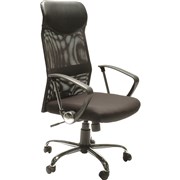 STAT MESH BACK EXECUTIVE CHAIR HIGH BACK WITH ARMS BLACK