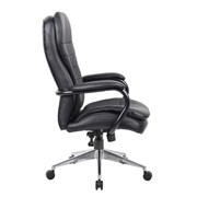 TITAN EXECUTIVE CHAIR HIGH BACK BLACK LEATHER