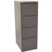 GO 4 DRAWER FILING CABINET H1321xw460xd620mm Graphite Ripple