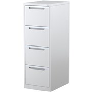 STEELCO FILING CABINET 4 Drawer White Satin