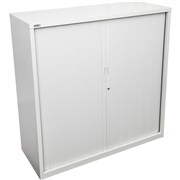 GO TAMBOUR DOOR CUPBOARD White Satin H1200xW900xD470mm