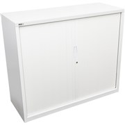 GO TAMBOUR DOOR CUPBOARD White Satin H1200xW1200xD470mm