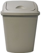 ITAPLAST HEAVY DUTY WASTE BIN 42 LITRE GREY WITH LID