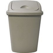 ITAPLAST HEAVY DUTY WASTE BIN 58 LITRE GREY BIN AND LID
