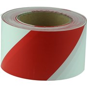 MAXISAFE BARRICADE TAPE Red  White 75mm x 100m