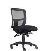 RAPIDLINE OPERATOR CHAIR ERGONOMIC MESH BLACK FABRIC SEAT BLACK MESH FNXDAM