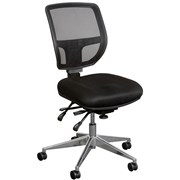 MIAMI MESH ERGONOMIC CHAIR NO ARMS BLACK