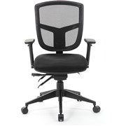 MIAMI MESH ERGONOMIC CHAIR WITH ARMS BLACK YS13A