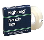 TAPE INVISIBLE HIGHLAND 6200 12MMx66M