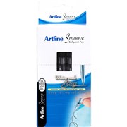 ARTLINE SMOOVE BALLPOINT PEN 1MM BLACK BOX OF 50