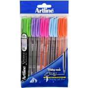 ARTLINE SMOOVE BALLPOINT PEN 1MM BRIGHTS BOX OF 10