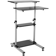 ERGOVIDA MOBILE COMPUTER CART With Lockable Castors Height Adjustable