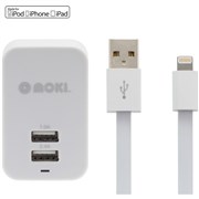 Moki Lightning Cable  Wall Apple Lisenced