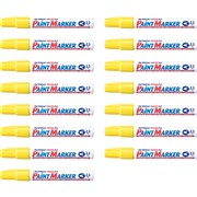 ARTLINE 400 PAINT MARKERS 23MM BULLET YELLOW PACK OF 15